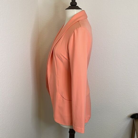 DYNAMITE coral collared blazer with pockets | size XS - Picture 4 of 9
